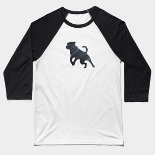 Rottweiler Art Black Silhouette Baseball T-Shirt